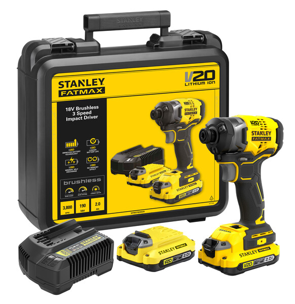 Гайковерт ударный аккумуляторный Stanley FatMax SFMCF820D2K