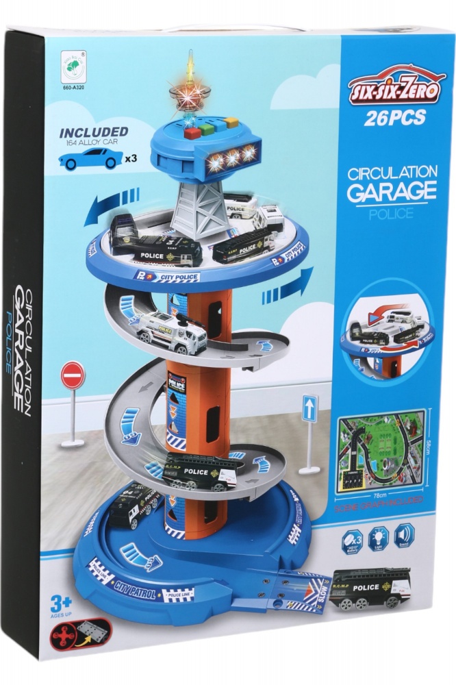 Игровой набор MERX Limited паркинг полиция MC231268