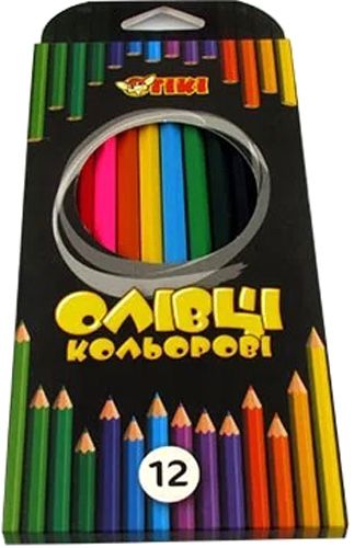 Олівці кольорові 51618-TK (12/288) 12 шт. Тікі