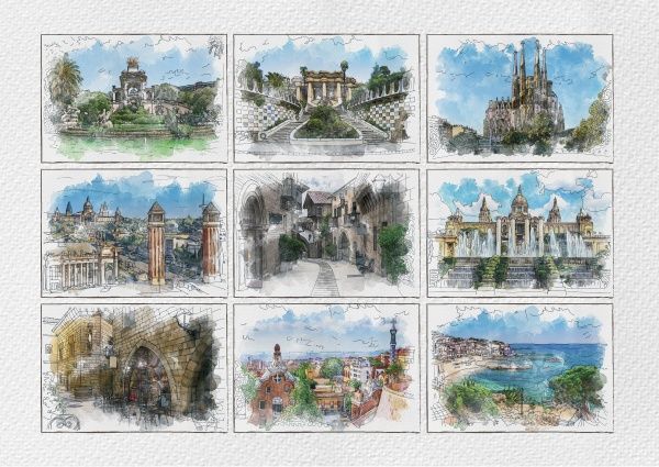 Скетчбук Барселона A4 10 арк. 1В1519 Аркуш