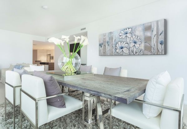 Картина Голубые цветы 50x150 см Юрис Проф Арт 