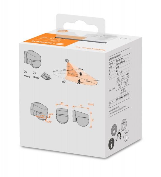 Датчик движения Ledvance SENSOR WALL IP44 WT