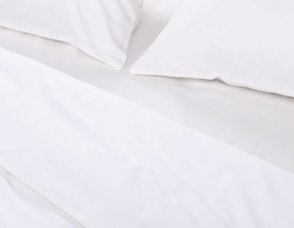 Комплект постільної білизни Mono white D двоспальний білий La Nuit 