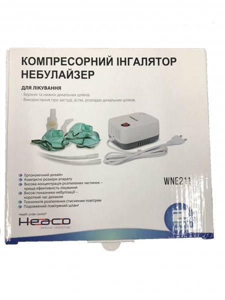 Ингалятор компрессорный Heaco (небулайзер) WNE211
