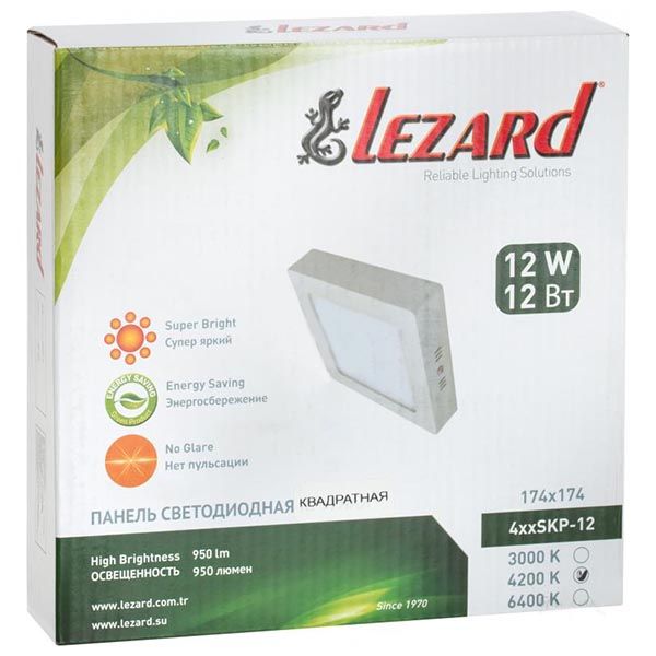 Светильник административный LED Lezard 12 Вт IP20 белый 442SKP-12 