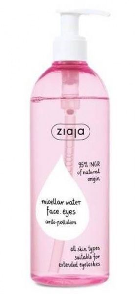 Мицеллярная вода Ziaja для всех типов кожи 390 мл