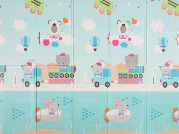 Коврик Mat4Baby Зоопарк - Ростомер 200х150х1 см BCM-А05