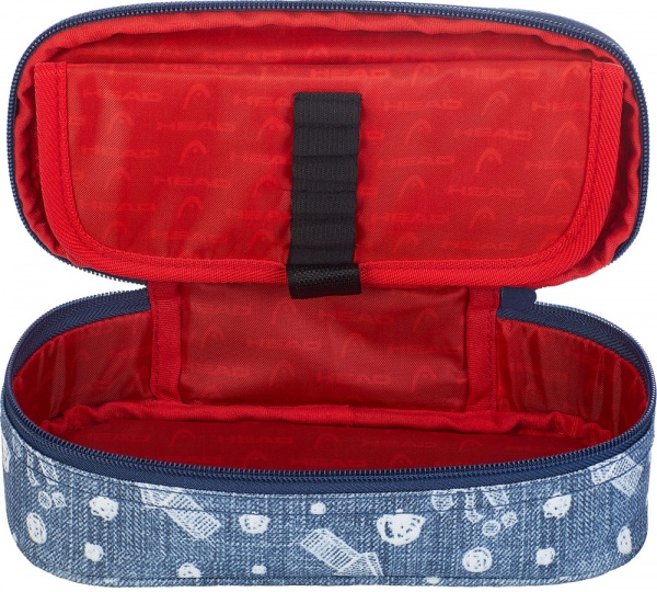 Пенал HD-346 Head синий с рисунком