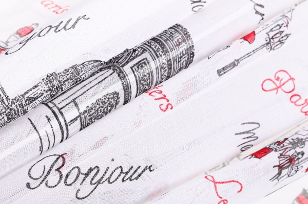 Тюль FAN PARIS-02 300х270 см черно-белая