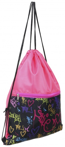 Сумка для обуви Lider с замком Graffiti Сердечко