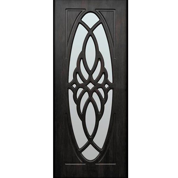 Дверь межкомнатная Орхидея 80 см тик со стеклом