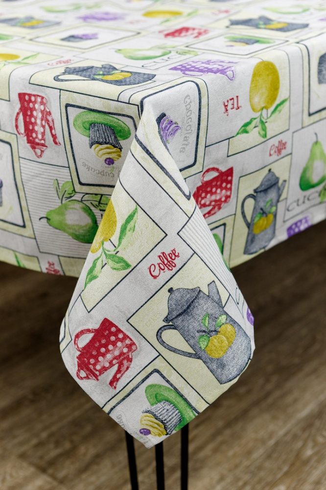 Скатерть CUPCAKE violet 136x180 см фиолетовый Прованс