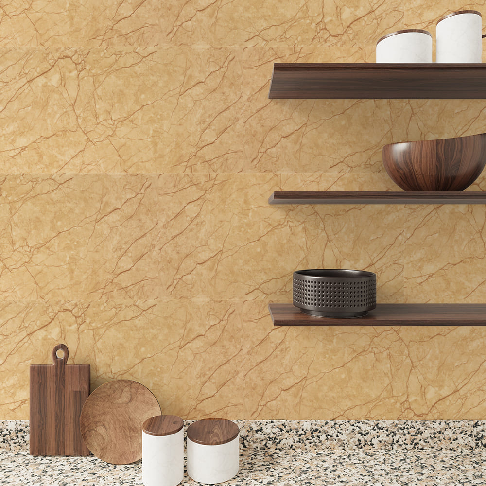 3D-панель с ПВХ самоклеящаяся Sticker Wall мрамор бежевый 600х300х2 мм (SW-00001673)