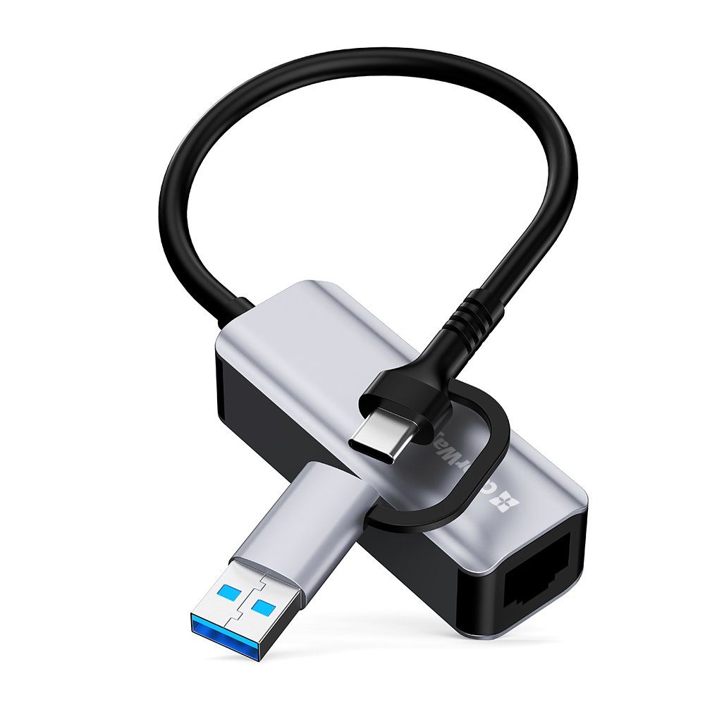 USB-адаптер ColorWay USB-A/USB-С 3.0 - RJ45 Gigabit Ethernet (CW-AD-CRG)