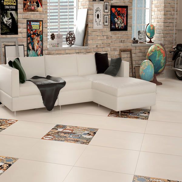 Грес Golden Tile Terragres Limestone Бежевий 231523 600х600 мм ректифікат 2 гатунок