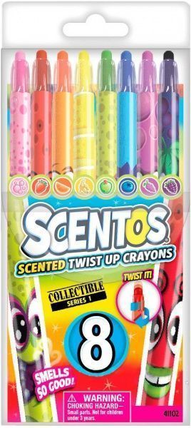 Набір олівців Scentos Веселка 8 шт. (ароматичні воскові) 41102