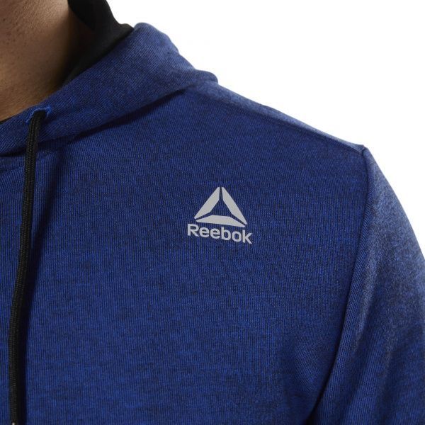 Джемпер Reebok WOR MEL DBL KN FZ H DU2157 р. L синий
