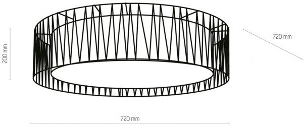 Люстра потолочная TK Lighting HARMONY WHITE 4x60 Вт белый 1637 