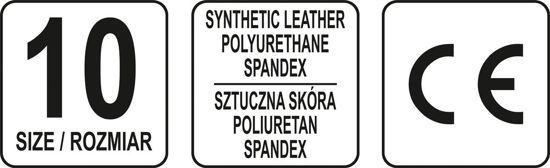 Перчатки YATO черные с открытыми пальцами XL (10) YT-74660