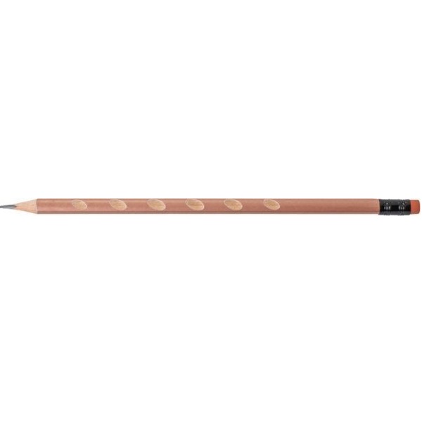 Олівець чорнографітний 12шт /уп HI TECH HB корпус асорті з гумкою O15544 Optima