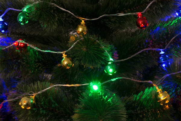 Электрогирлянда линейная Девилон разноцветная встроенный светодиод (LED) 24 ламп 3,6 м 