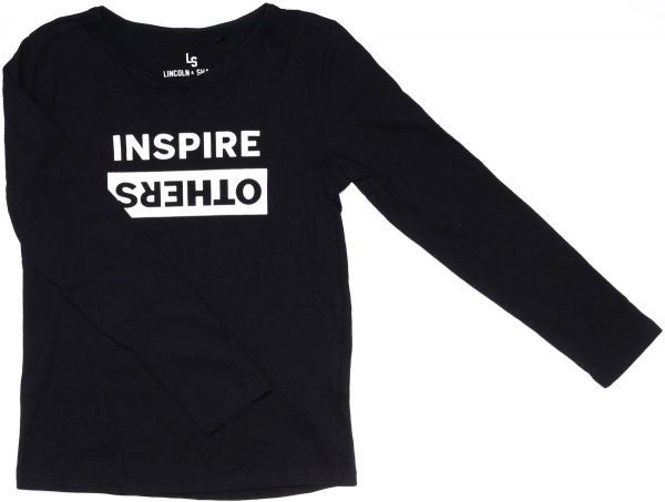 Футболка для дівчаток LINCOLN&SHARKS 4H3905 р.152 чорний 