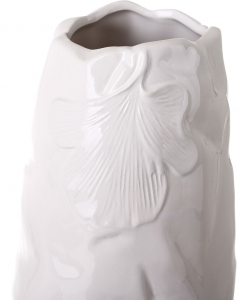Ваза керамическая Coconut 28 см белый 
