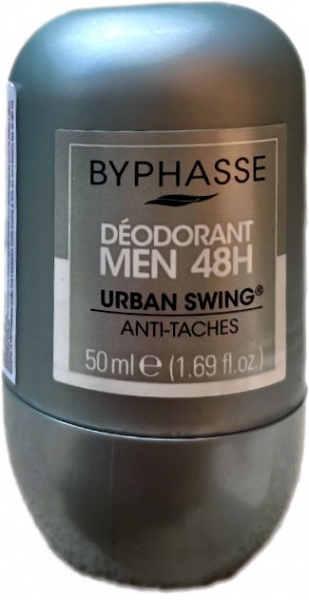 Дезодорант для чоловіків Byphasse роликовий Міський вайб 48 годин 50 мл
