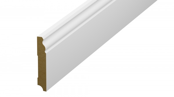 Плінтус МДФ Naxos PURE+ Білий Classen 719 білий 96x16x2400 мм 