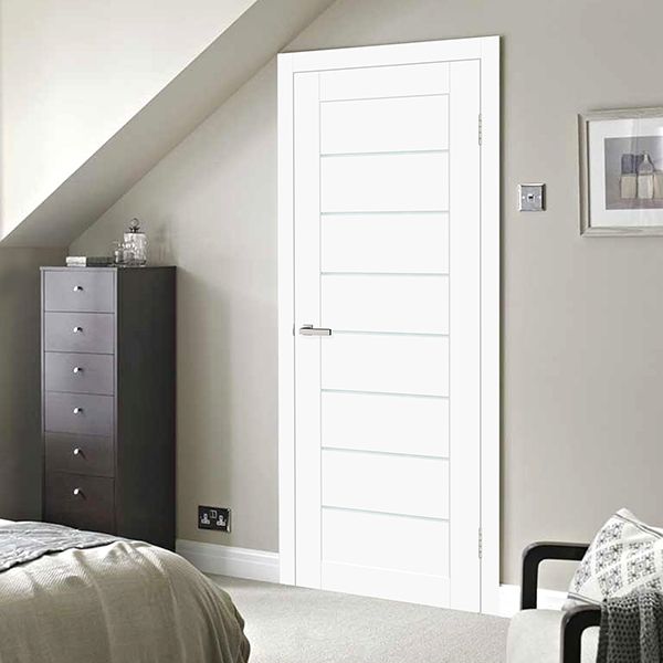 Дверное полотно ОМиС Cortex Deco 10 ПО 700 мм белый матовый