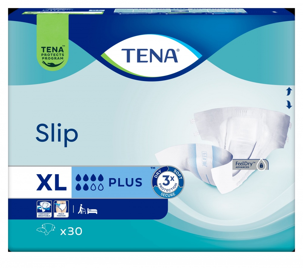 Подгузники TENA Slip Plus XL 30 шт.
