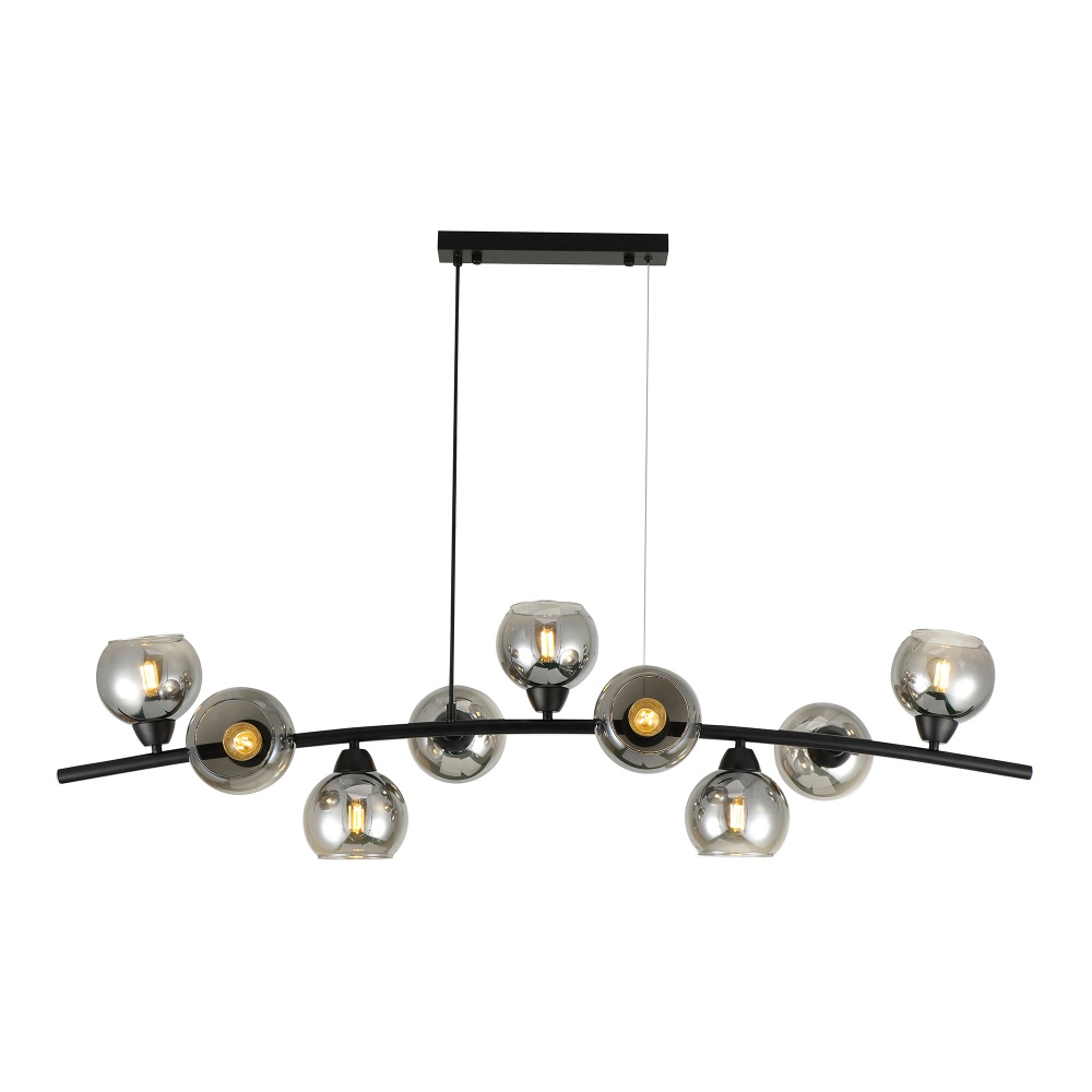 Люстра підвісна Miorro Pandora 9x40 Вт E27 матовий чорний 51-311-178