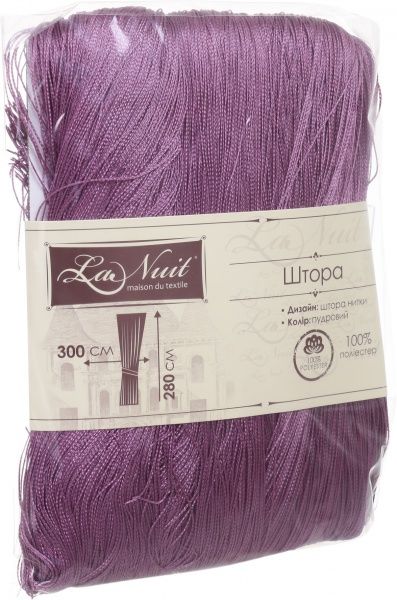 Штора-нити 300х280 см пудра La Nuit