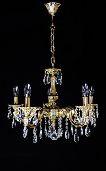 Люстра подвесная 5x40 Вт E14 золото LM901/5-K18GO 