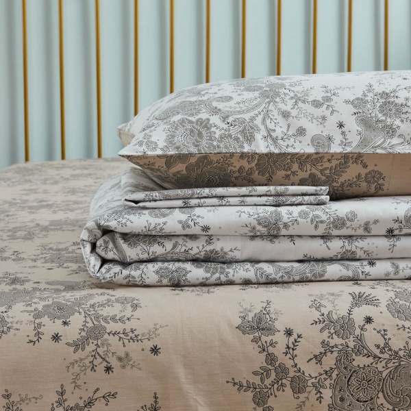 Комплект постільної білизни Arras 2 бежево-білий La Nuit 