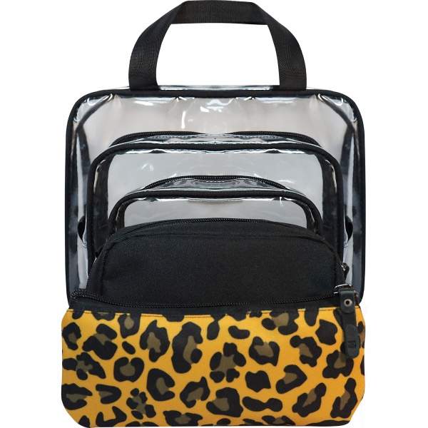 Набір органайзерів для подорожі Bagland 5 в 1 прозора/чорна з 1202 72230 з 1202