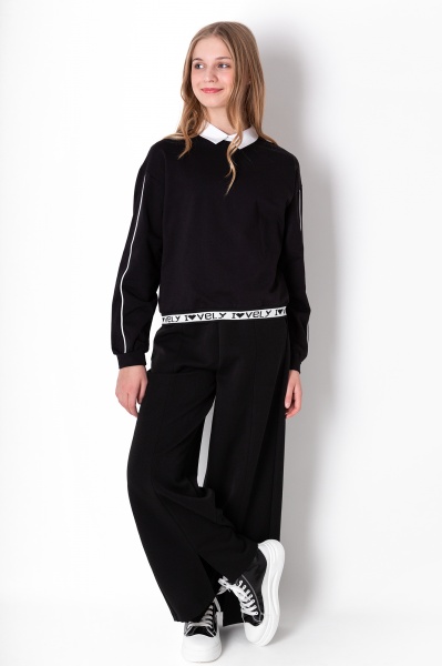 Штаны для девочек Mevis р.152 черный 