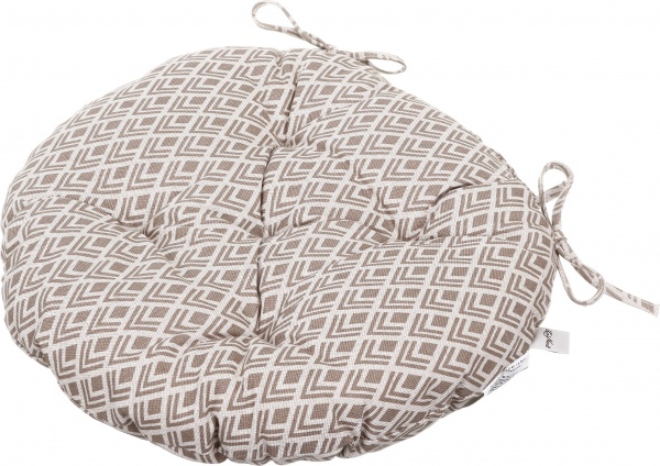 Подушка на стул Joy бежевый узор 40 см La Nuit