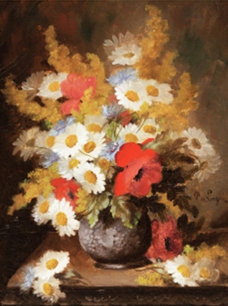 Набір для творчості зі стразами Ромашки маки та волошки Худ. Paul de Longpre 30х40 см GoToArt 