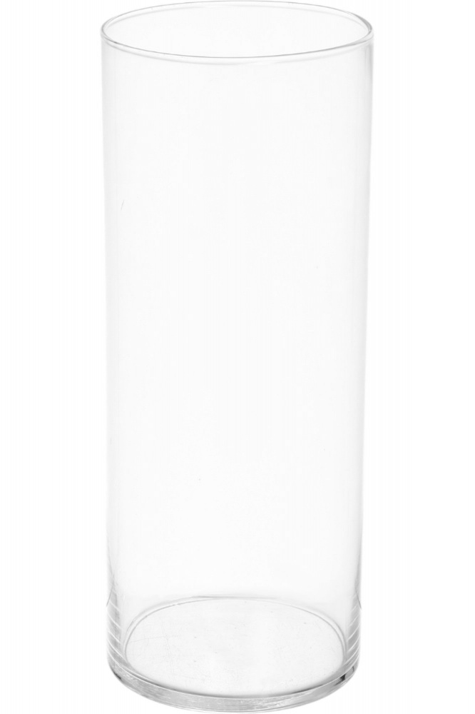 Ваза скляна Wrzesniak Glassworks циліндр 30 см прозора 17-699