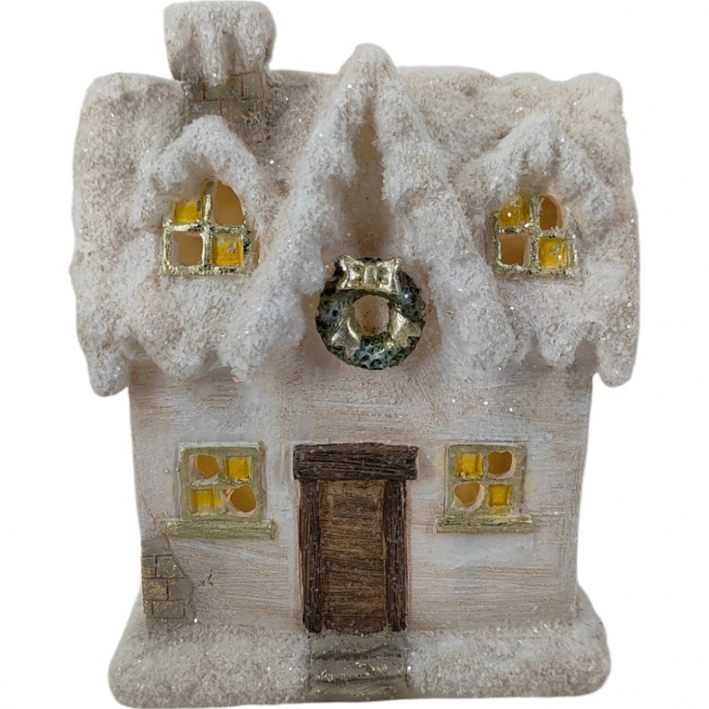 Сувенир новогодний Zhongyang Economic Дом с led 18x13x22 см ZY248057-22