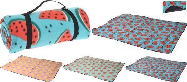 Коврик для пикника 130х170 см фрукты C34100060