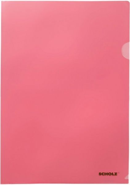Папка-куточок А4 180 мкм рожева