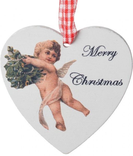 Підвіска Різдвяне серце 7,5 см 