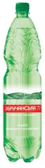 Вода минеральная Оболонь Збручанская 77 сильногазированная 1,5 л (4820029431366)  