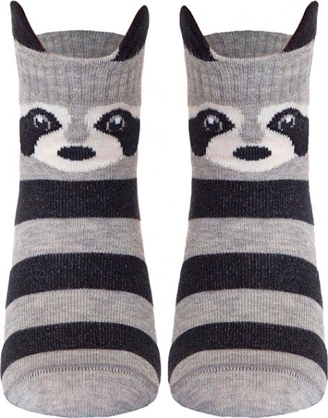 Шкарпетки дитячі Conte-Kids Tip-Top Енотики 317 17С-59СП р.18 сірий 