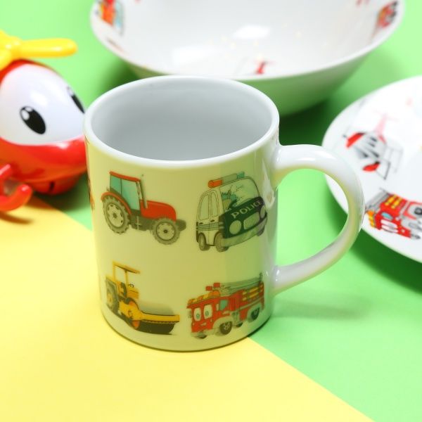 Набор детской посуды Motor Land 3 предмета M0690-6 Milika