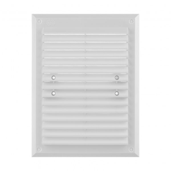 Решетка для вентиляции MiniMax с сеткой против насекомых 240 х 180 мм (1104) пластик белый 