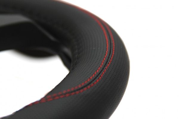 Чехол на руль MOMO SWC011BR черный с красным
