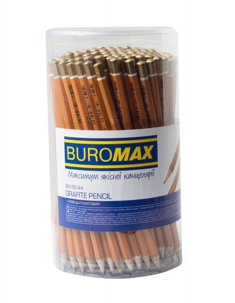 Карандаш графитный Professional H желтый BM.8544 Buromax